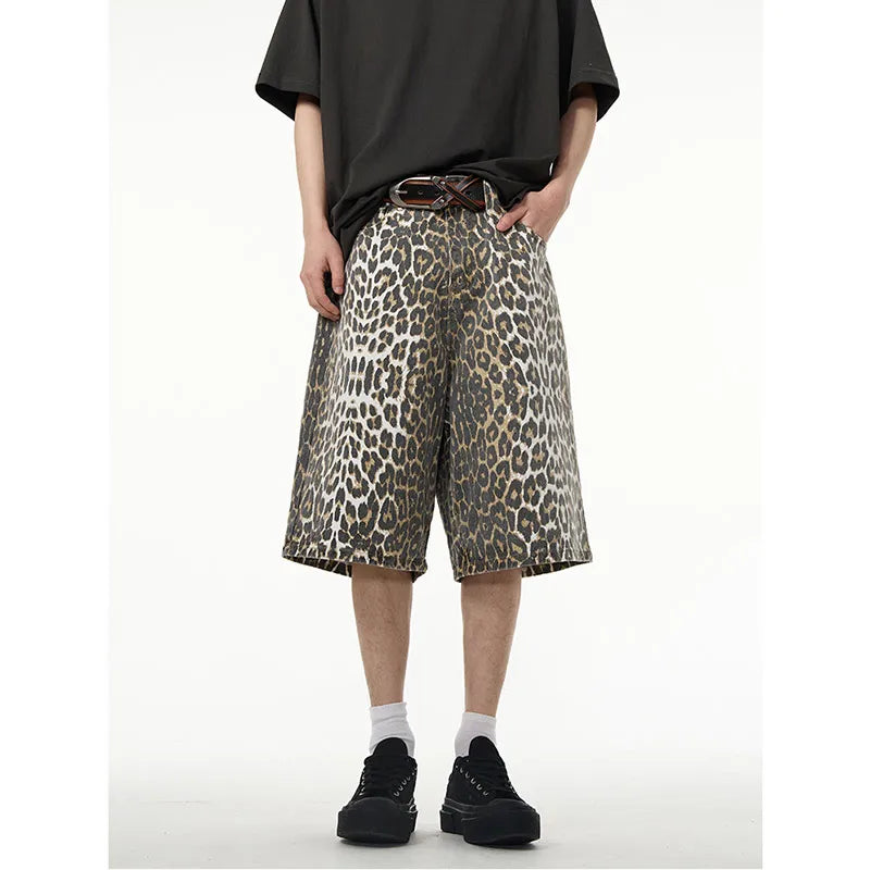 Leopard Print Cargo Pants